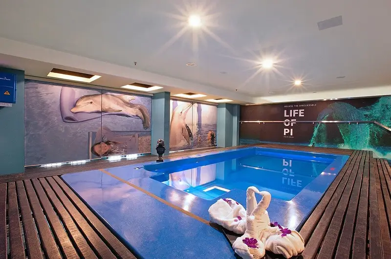 Scenic View of The Sivertips Hotels Swimming Pool Overlooking Munnar Hills