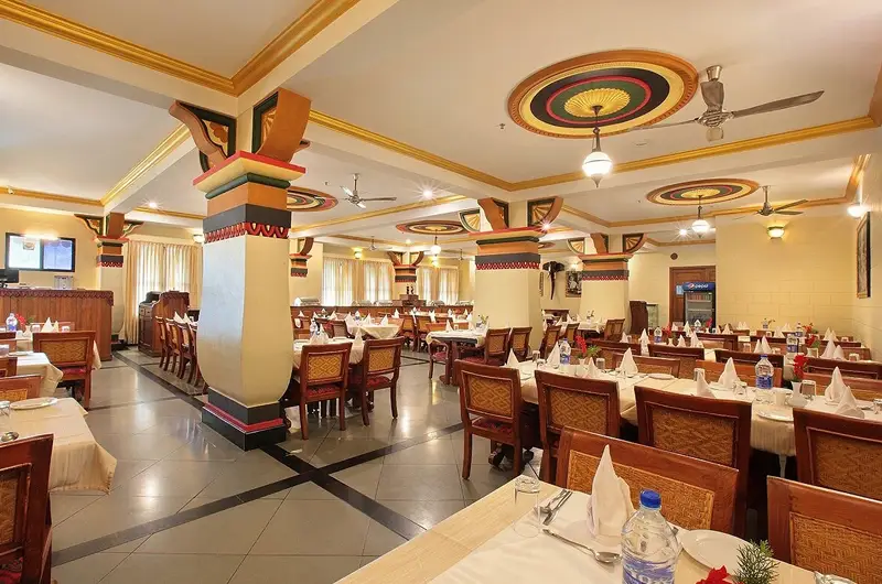 Restaurant  of The Sivertips Hotels in Munnar with Elegant Dining Ambiance