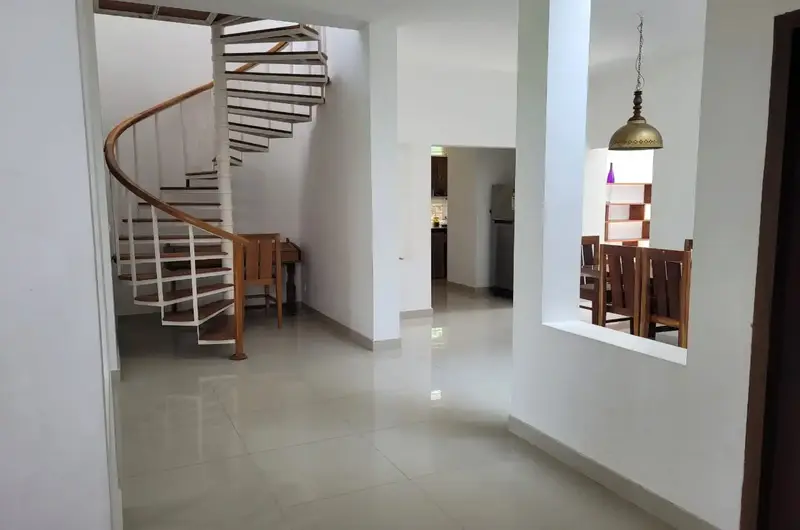 Spacious interior space with elegant decor at Jungle Jive Tree House
