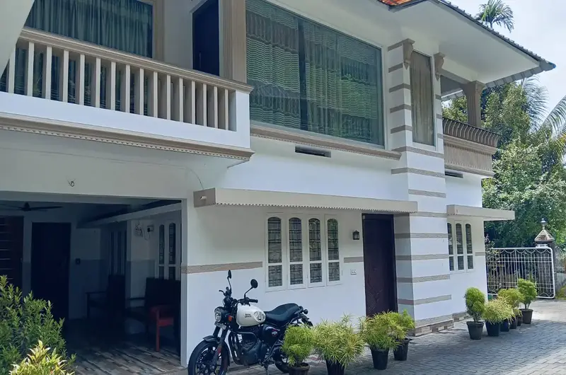 Elegant exterior architecture in a tranquil environment at Mushroom Valley Cottage