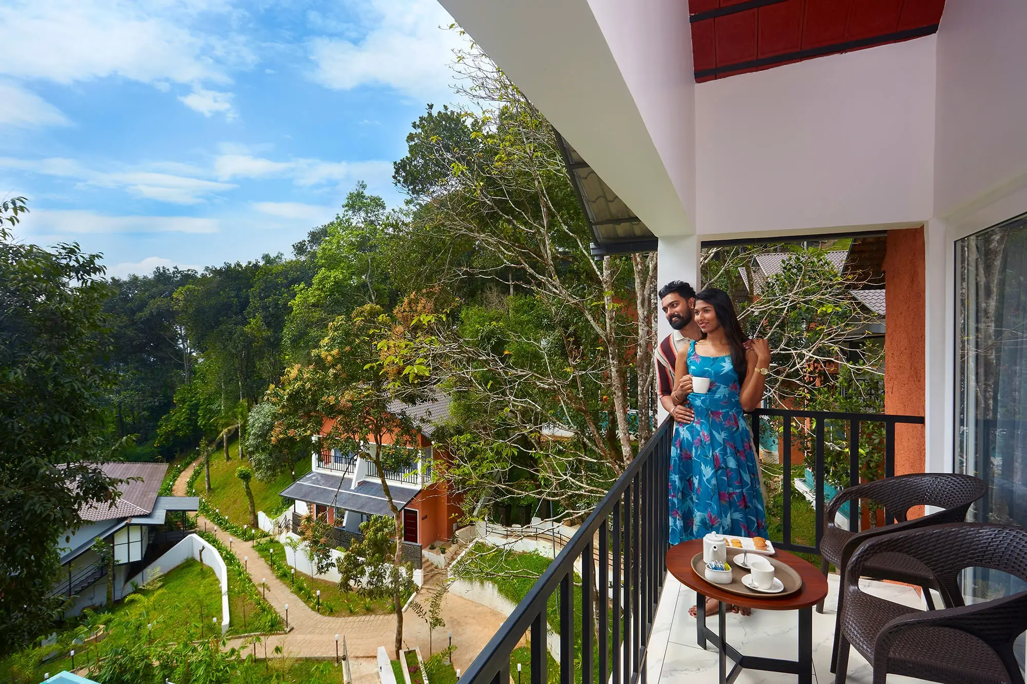 Balcony view at Snow Drop Pool Villa By Era Resort